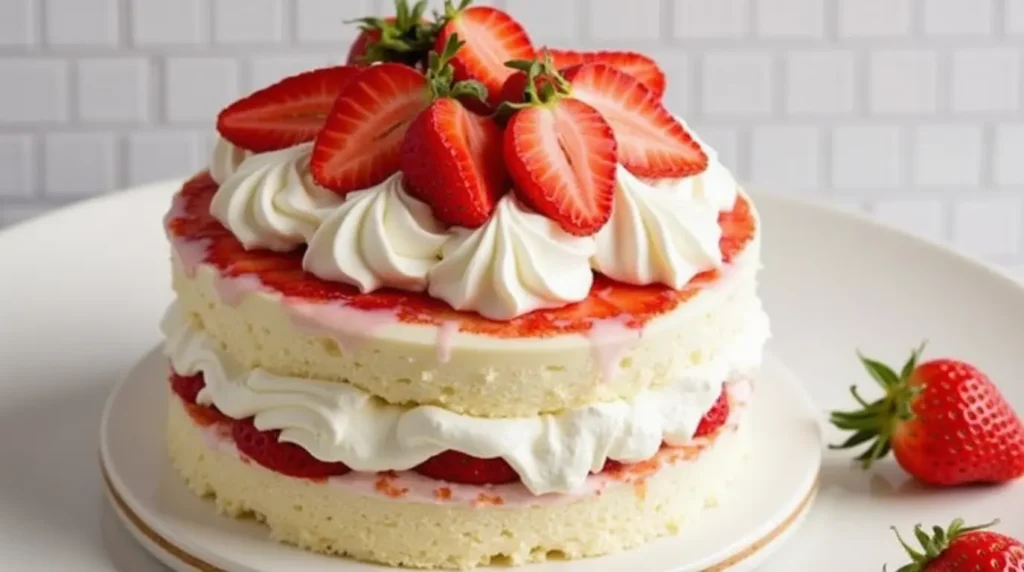 strawberry shortcake cake recipe